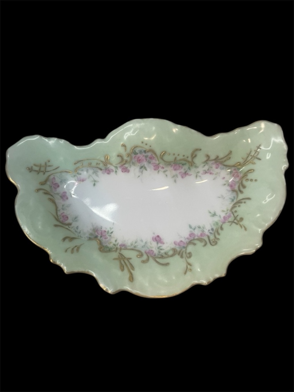 vintage  porcelain relish dish or dresser tray
